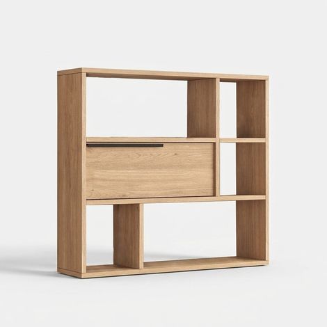 Mensola da parete, mensola portaoggetti Shelf Noce (1/4)