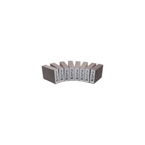 Lot de 12 éponges abrasives haute densité – Grains 60/80/100/120/180/220 – Lavables et réutilisables – Pour ponçage bois et métal (1/5)