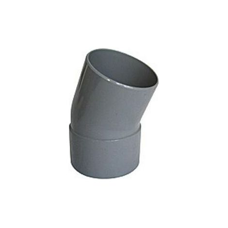 COUDE PVC A 20° POUR EVACUATION MALE FEMELLE (1/3)