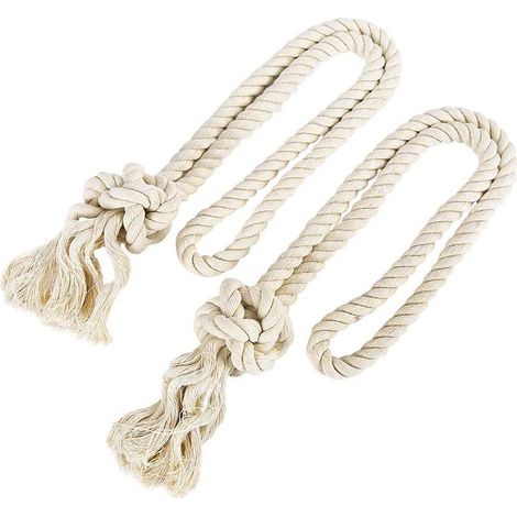 Embrasse à Rideaux Corde Tricot Pompon Boucle à Rideau Tricoté Boules en Coton pour Double Rideau Décoration de Maison Bureau Salon (1/5)