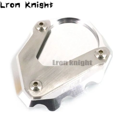 (Argent) Compatible avec BMW R Nine T R nineT Rnine T RNINET 2014 2015 2016 Béquille latérale CNC, extension de béquille, plaque de support, support agrandissant maxpower (1/4)