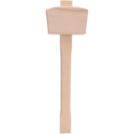 Maillet en Bois, Hêtre Sculpture sur Bois Massif Percussion Non Destructive Poignée de Marteau en Bois Outil à Main de Menuisier Domestique en Bois (1/4)