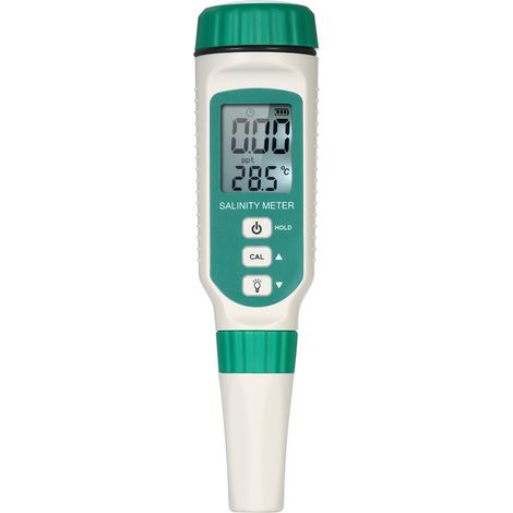 Compteur de salinité portable Salinomètre ATC portatif Halomètre Jauge de sel Compteur de saumure salée Réfractomètre de salinité de l'eau de mer Testeur de salinité alimentaire Compteur avec plage (1/5)
