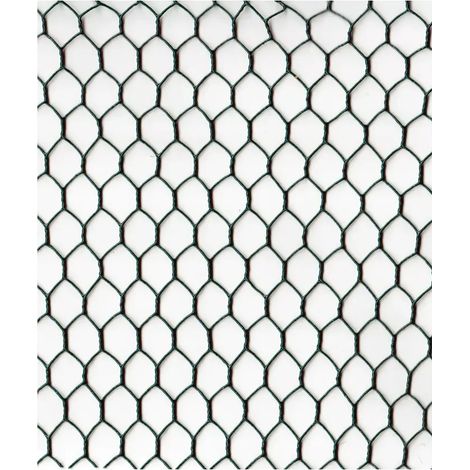 Grillage maille hexagonale 13 mm plastifié vert 1 x 25 m (1/4)