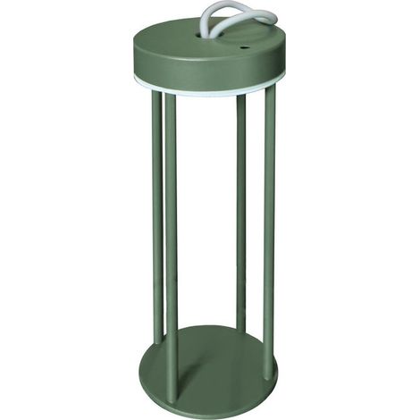 Majestic GEMMA VS Lampada da Tavolo LED, Ricaricabile, IP54, 500 Lumen, 4W, Verde Salvia
