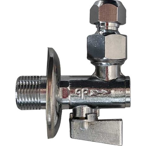 "RUBINETTO FILTRO SNODO CON LEVA IN METALLO 1/2""""xØ10 + Rosetta"