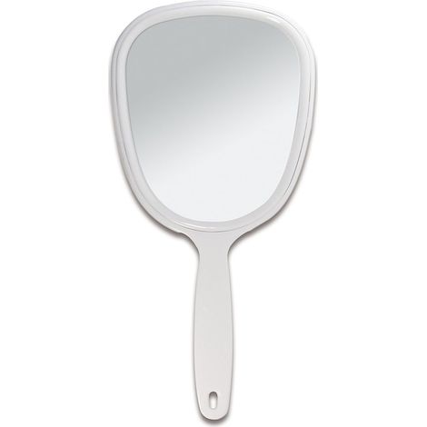 Miroir De Poche Double Face - Grossissant 3x - Forme Ovale - 26 X 13 Cm - ABS Waterproof - 150 G - Pour Maquillage Rasage Coiffure (1/5)