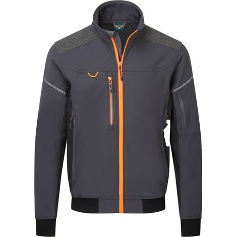 Cazadora Softshell en tejido Ripstop cortavientos EV4 (3 capas) PORTWEST EV464 XXXL Gris metálico
