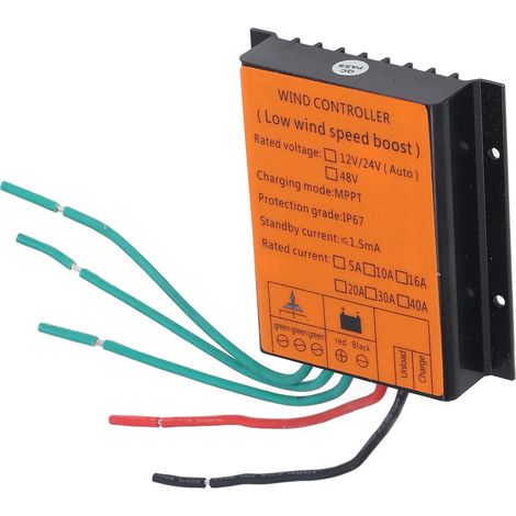 48V 600W MPPT-Laderegler für Windkraftanlagen, Niederspannungslast, Schutzart IP67, 16A Aufwärtswandler (1/5)