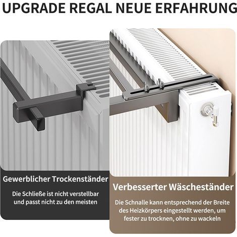 Séchoir à linge extensible, porte-serviettes, radiateur, sèche-linge, sèche-linge, sèche-linge, sèche-linge, sèche-linge, sèche-linge, sèche-linge, sèche-linge, sèche-linge, pour l'intérieur et4025cm (1/5)