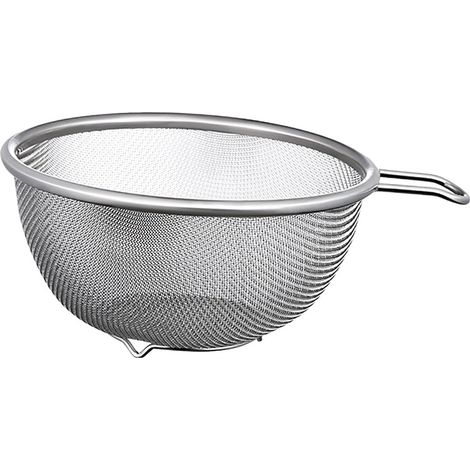 Passoire à Mailles Fines en Acier Inoxydable, Petite Passoire à Mailles avec Poignée, Panier étroitement tissé, Facile à Nettoyer, pour égoutter, Laver, Tamiser dans la Cuisine, le (1/5)