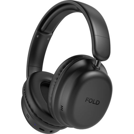 Vultech HBT-30BK Cuffie Over-Ear Wireless Bluetooth 5.4 ANC, Pieghevoli, Microfono, Type-C, Aux, 12 Ore, Nero (1/5)