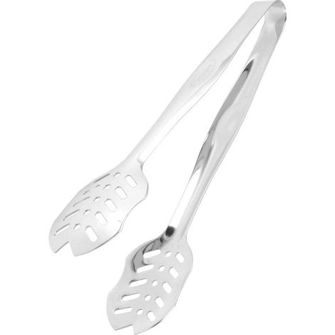 Pince de service en acier inoxydable - Pince professionnelle BBQ et buffet - Acier inoxydable alimentaire - 25 cm - Argent (1/5)