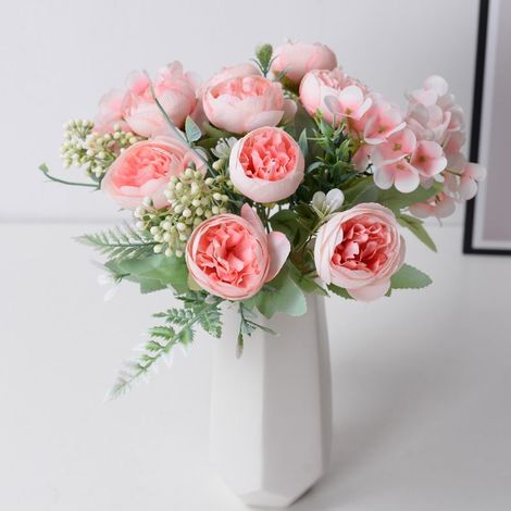 Lot de 3 - Simulation de pivoines oniriques (roses) (1/2)