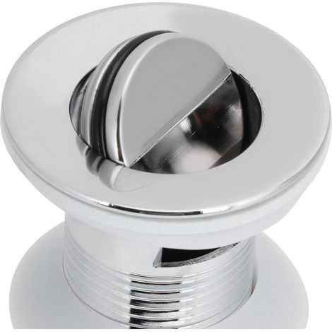 [Garde d'évacuation pour lavabo] [Classique] [Ref BC-303-Z] [Boucle anti-clog, protection couvercle] en cuivre poli brillant et tube stainless steel, diamètre 3cm, british style, livré avec couvercle  (1/5)