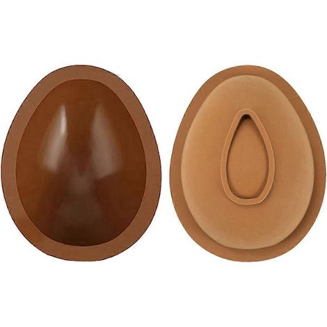 2 lot Easter œuf chocolat moules œuf moule silicone œuf forme Easter chocolat moules antiadhésif œuf moule (1/5)