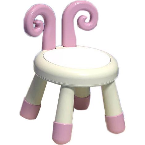 Tabouret Enfant Épais avec Son Anti-Dérapant, Chaise Petite à Dossier pour Maternelle Maison, Mouton Jaune et Rose (1/5)