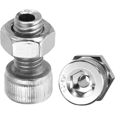 2 Ensemble M8x16mm Hexagone Douille Vis 304 Inox Acier (1/5)