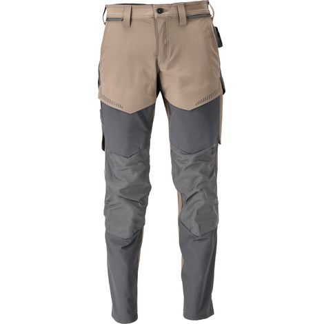 Mascot Hose mit Knietaschen 22379-311-5689 Gr. 82C56 dunkles sandbeige/anthrazitgrau (1/5)