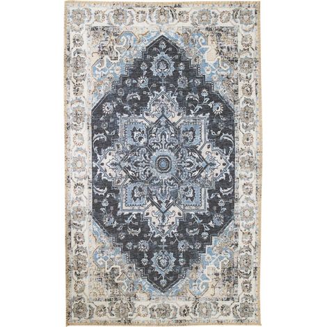 Tappeto Havana blu in chenille 100% poliestere 160x230 cm (1/5)