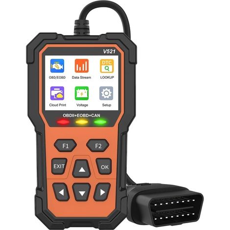 V521 lecteur de code de panne de moteur auto - arrêt OBD2 / eobd tolon