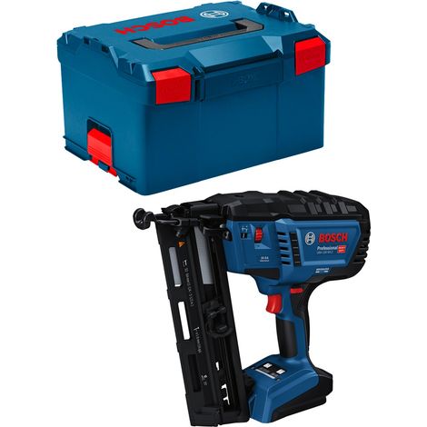 Bosch Professional 18V System clavadora madera batería GNH 18V-64-2 (modo disparo simple, apto para clavos: 32-64 mm, 1,6 mm y ángulo clavado de 20°, sin baterías en L-BOXX) (1/5)
