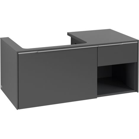Villeroy & Boch Subway 3.0 armoire sous lavabo, 2 tiroirs, lavabo