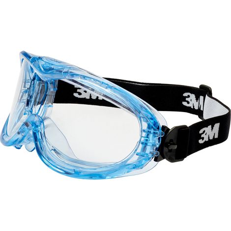 3M Fahrenheit FHEIT Vollsichtbrille mit Antikratz-Schutz Blau, Schwarz EN 166 DIN 166
