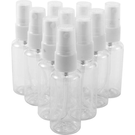 10 pcs × 30 ml Bouteille Vide Liquide Bouteilles Atomiseur Vaporisateur Vide En Plastique Transparent Transparent Fine Vaporisateur Bouteille Voyage Beauté Parfum Atomiseur Vaporisateur Bouteilles (1/5)