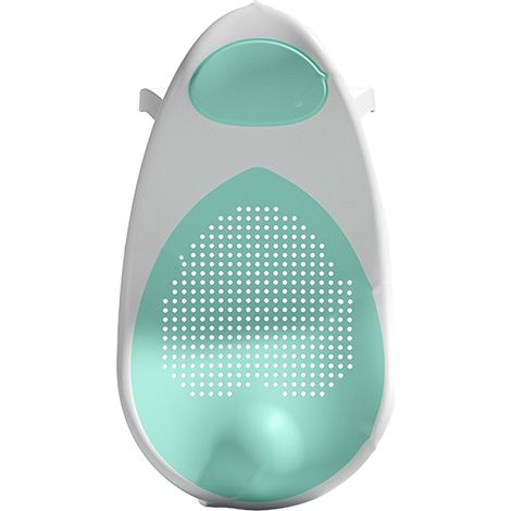 Support de bain pour bébé pliable et pliable, antidérapant, avec trous d'aération, vert. (1/4)