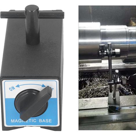 Support magnétique avec force magnétique de 120 kg, molette filetée M6, support de base magnétique en forme de V, aimant. (1/5)
