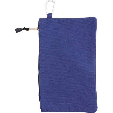 Mehrzweck-Werkzeugtasche aus Canvas, wasserdicht, tragbar, mit Reißverschluss und Karabinerhaken zur Aufbewahrung, blau (1/5)
