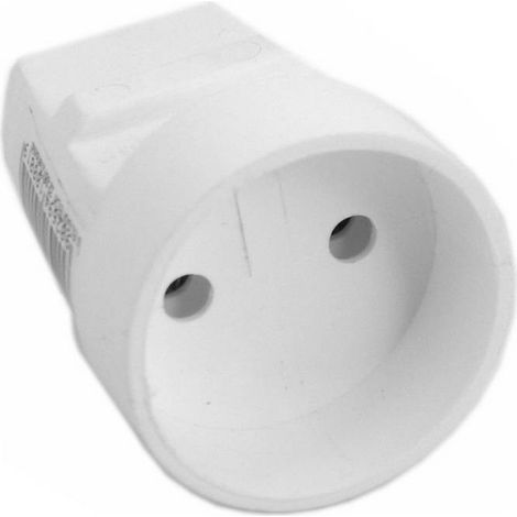 Prise portable b/u 16A 250V blanche G-1