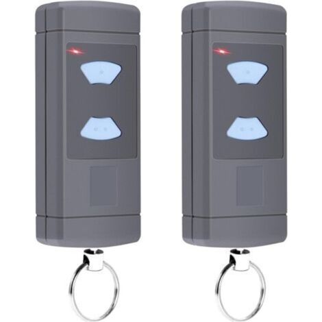 Confezione da 2 trasmettitori portatili compatibili con Hörmann 868,3 MHz - Per porte da garage Hörmann HSE2-868, HSM4-868, HS4-868, 2 canali