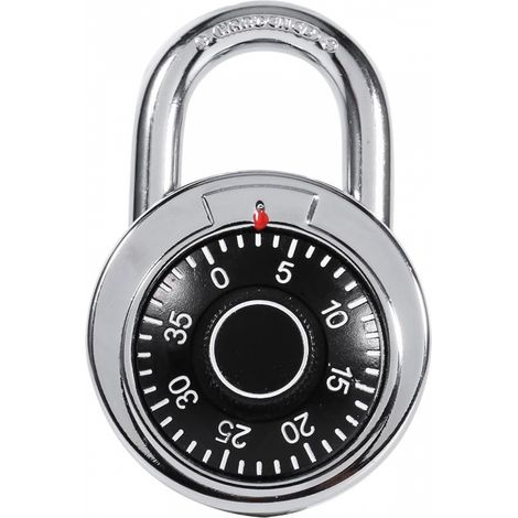 Cadenas rotatif à combinaison numérique, coffre-fort à cadran rond, sécurité pour bagages et valises (1/5)