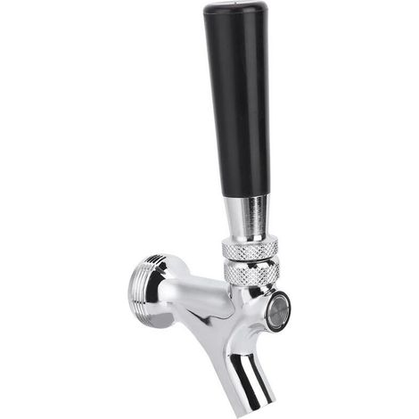 Robinet de Bière en Acier Inoxydable avec Poignée Ergonomique - JINFGERNE - Accessoire Pratique pour le Brassage Maison, Facile à Nettoyer et Durable (1/5)