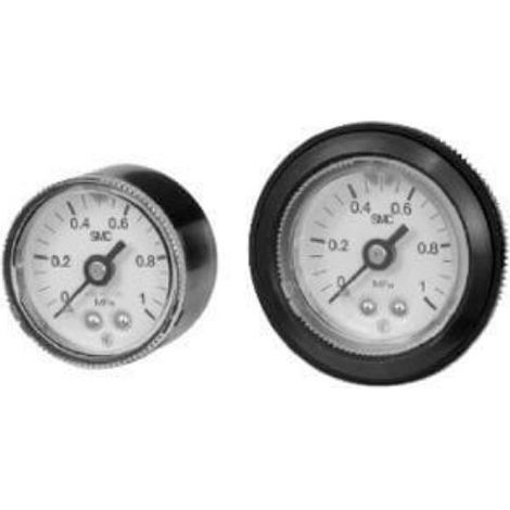 Manomètre SMC, 0MPa à 10bar, raccord R 1/4, Ø cadran 42.5mm ( Prix pour 1 )