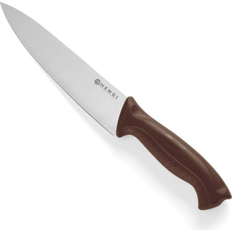 Cuchillo de cocina para embutidos y carnes cocidas HACCP 320 mm - marrón - HENDI 842669