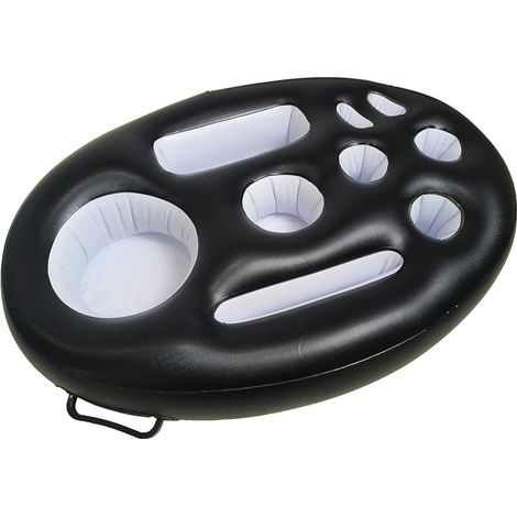 Plateau Flottant Piscine Gonflable PVC, 70 x 50 cm, 8 à 9 Compartiments, Boissons et Snack, Bar Flottant,... (1/5)