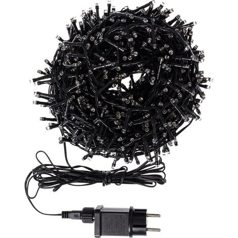 LED-Lichterkette Kabel Classic Schwarz 35m 3000K Warmweiß