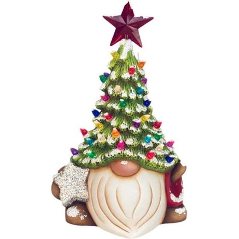 Weihnachtliche Harzfigur eines gesichtslosen Gnoms, Dekoration (1/4)