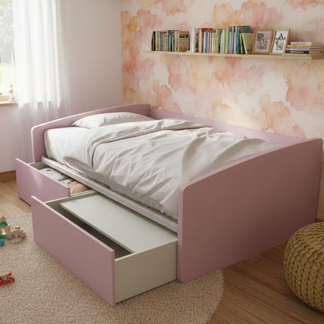Divano letto singolo 120x190 con cassetti - Ideale per camerette - Cipriaf3c4ff (1/5)