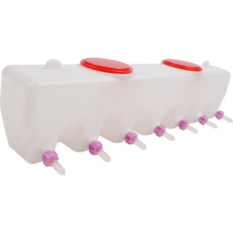 Mangeoire pour vaches laitières, 14 tétines doubles, tétine en silicone de 9 l pour agneaux avec clapet anti-retour pour veaux et porcelets (1/5)