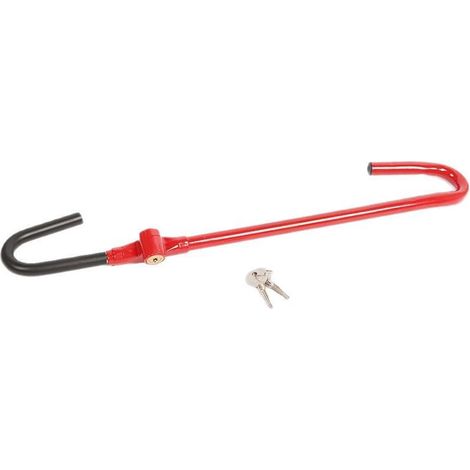 Verrou de frein antivol pour pédale de frein de voiture avec longueur réglable pour une distance entre le volant et la pédale de 53 cm à 76 cm