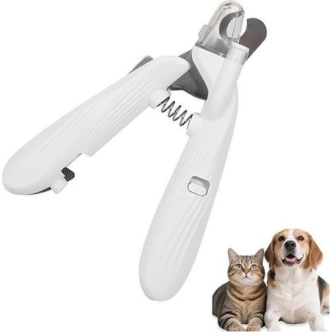 1 pièce Coupe-Ongles Professionnel LED pour Chiens Et Chats : Poignée Ergonomique, Verrou De Sécurité, pour Petits & Moyens Animaux (1/5)