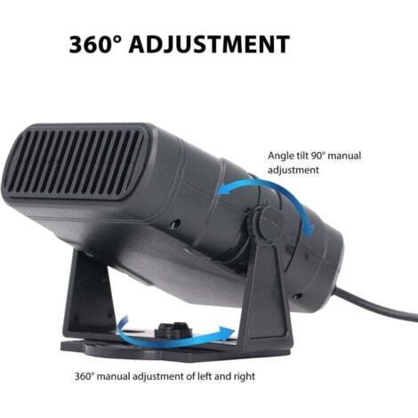 12 V 50 W Chauffage de voiture portable, panneau solaire , dégivreur de voiture multifonctionnel et efficace pour animal domestique, voiture, camping-car en hiver