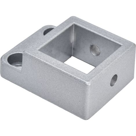 Bloc de jonction fixe pour profilés aluminium, connecteur d'angle droit à un passage