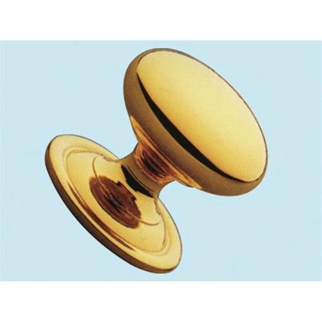Pomoli ovali per mobili in ottone lucido Art. B 14 - mm. 20 Conf. 20 Pz
