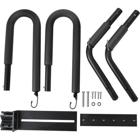 Surfbrettträger für Roller/Moped, leichter Aluminium-Surfbrettträger für Outdoor-Sportarten und Motorradfahren (schwarz) (1/5)
