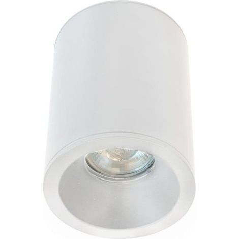 Foco “Fred” de aluminio GU10 color blanco